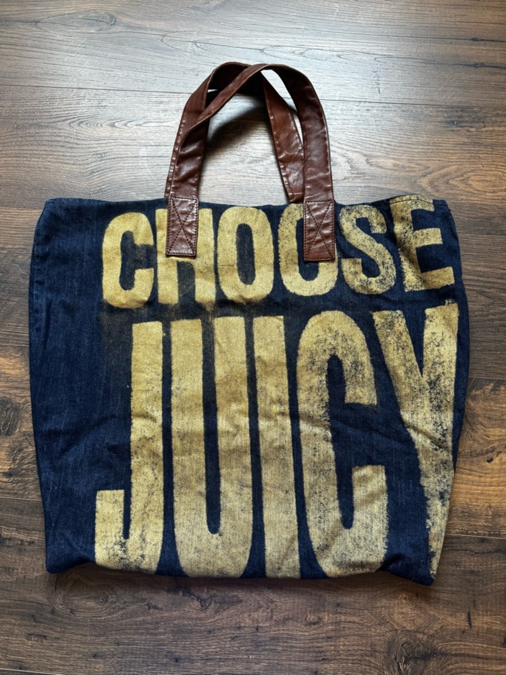 Vintage Y2K Juicy Couture Pam & Gela oversized denim tote bag